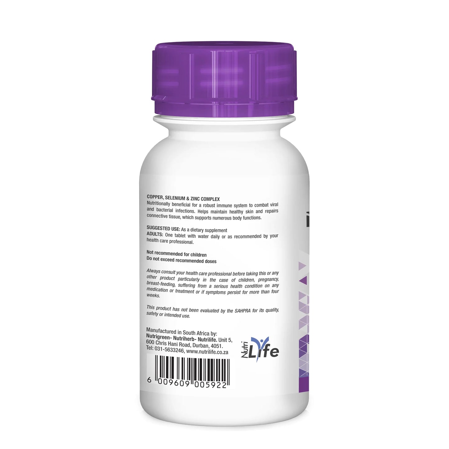 Copper, Selenium & Zinc Complex 60's Tabs