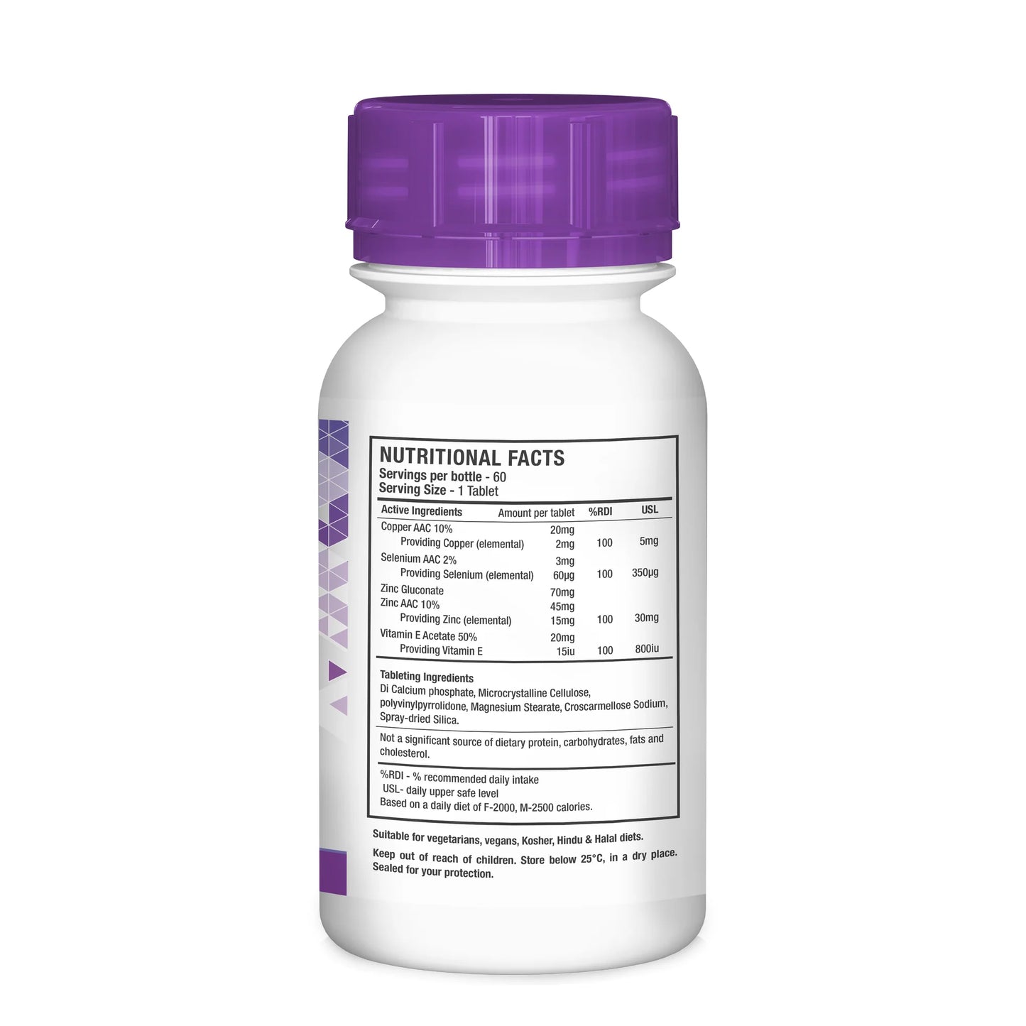 Copper, Selenium & Zinc Complex 60's Tabs