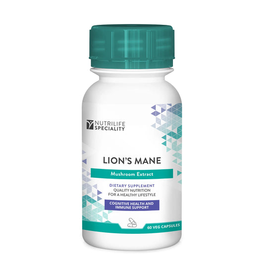 Lions mane mushroom extract dietary supplement cognitive health and immune support