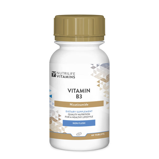 Vitamin B3 (as Nicotinamide) 100mg.
