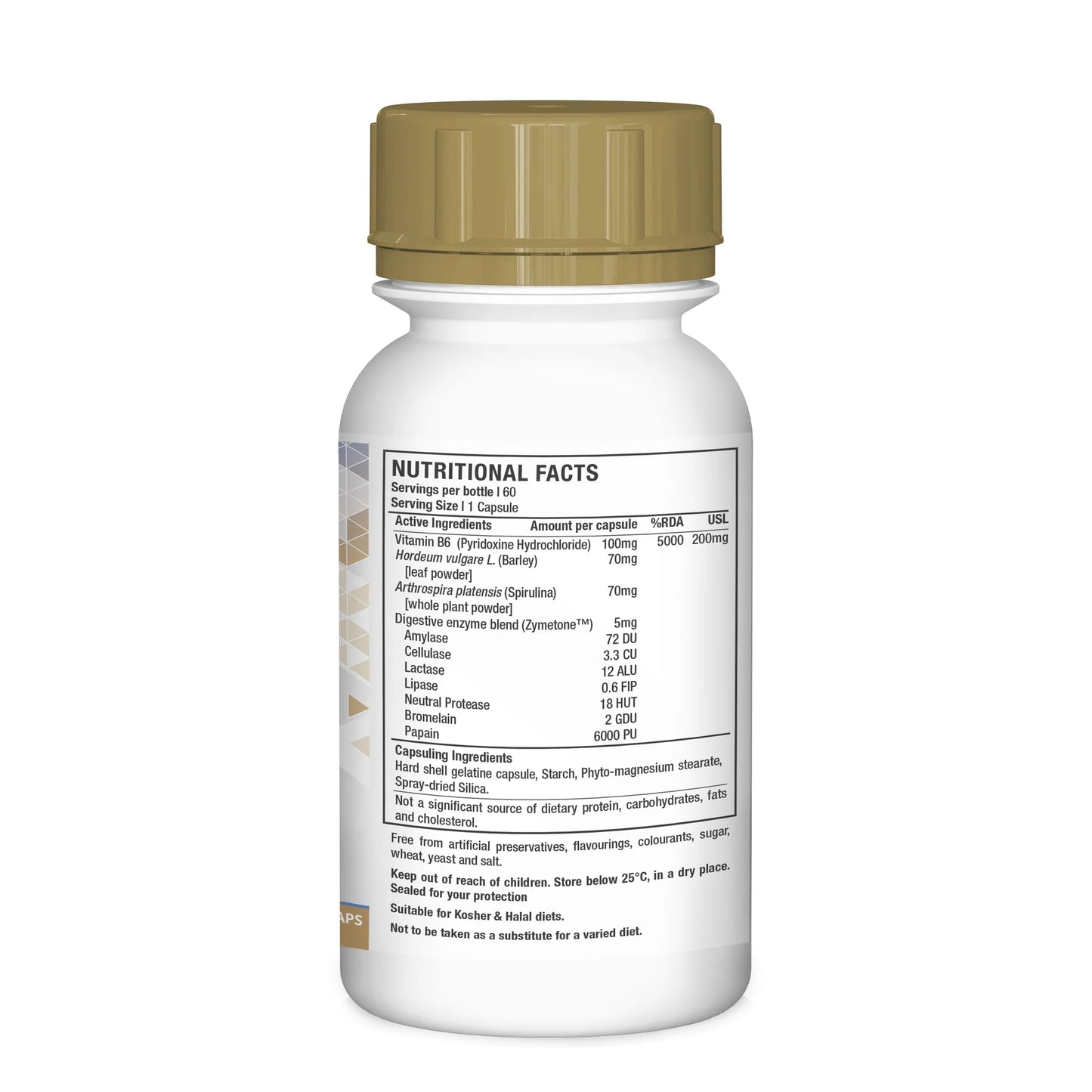 Vitamin B6 Pyridoxine 60's Caps